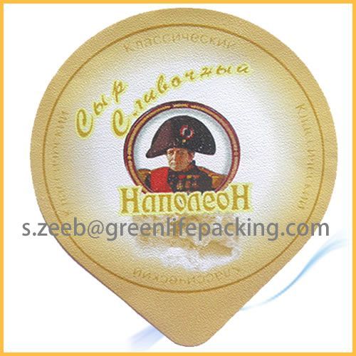 Embossed heat seal lacquer for ice-cream cup lids for pp, ps cups