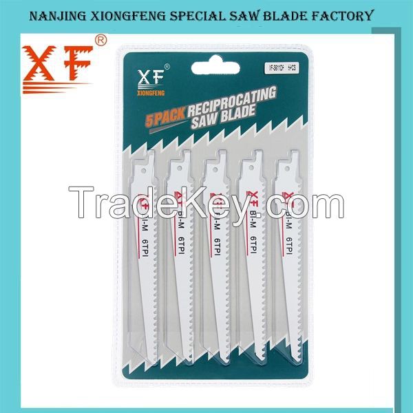 5Pack Bimetal Cutting Wood with Nails/Metal Sabre Saw Blade