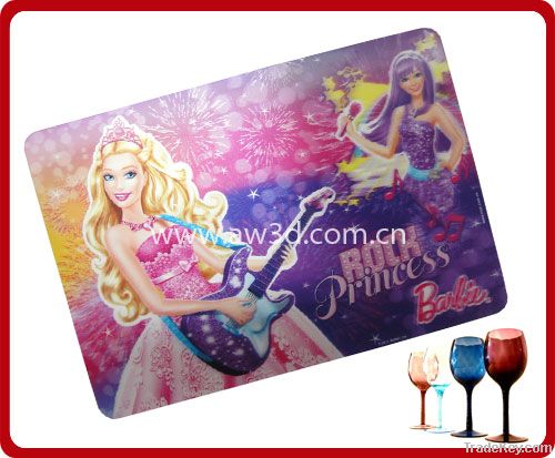 3D lenticular placemat