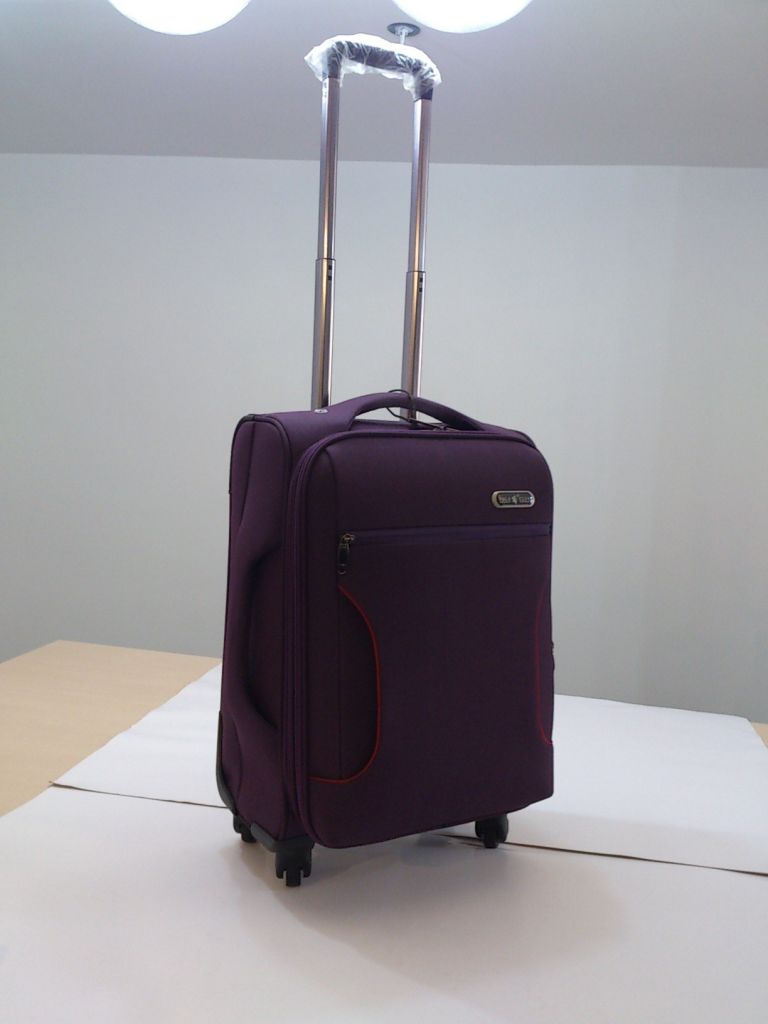 Hot sale nylon size 20 24 28 trolley luggage