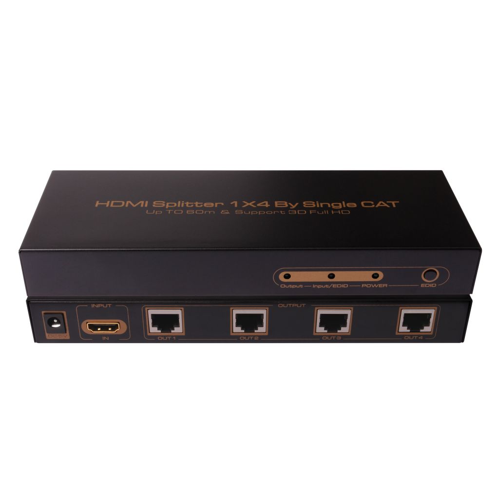 1x4 HDMI splitter extender over cat5 cat6