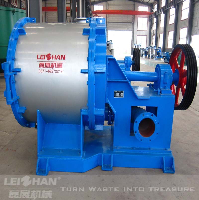 Fiber separator machine in paper recycling line