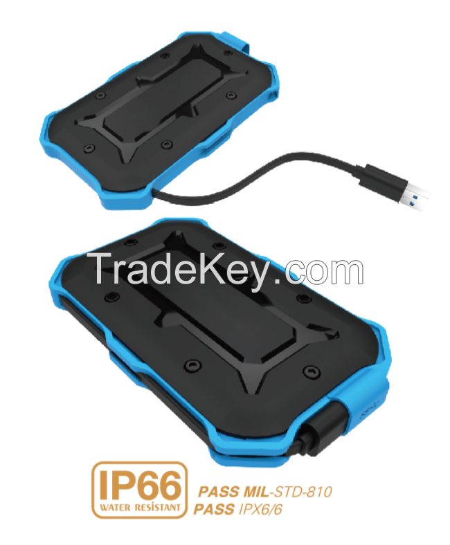 T2566 : Waterproof/Dustproof/Shock-Resistant USB 3.0 External Hard Drive