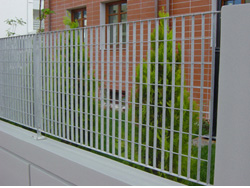 steel grating fence