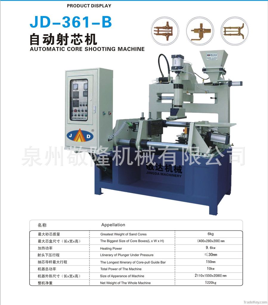 Automatic core shooting machine