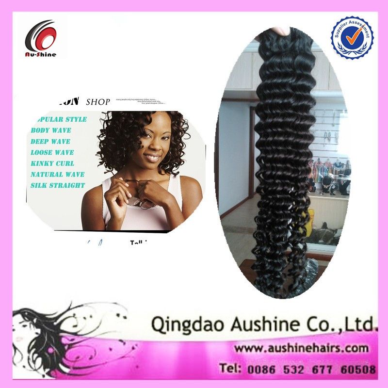 deep wave virgin brazilian hair weft