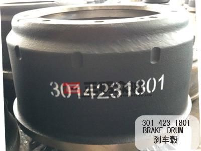 truck auto parts brake drum OEM 301 423 1801