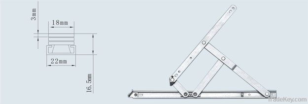 4 bars friction stay from TenKing Metal, China supplier