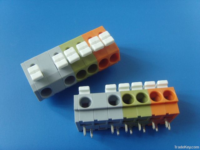 KZ7D screwless Terminal pcb spring terminal block 5.0mm WAGO 804