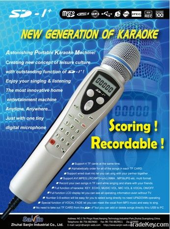 Recordable Magic Sing Along SD Video Karaoke Microphone