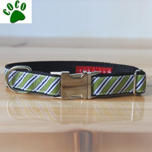 Customized Red Dog Collars With metal buckle