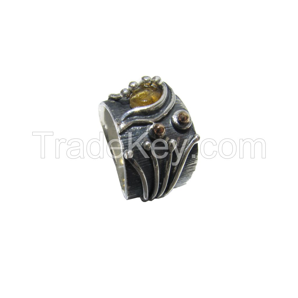 Tourmaline Gemstone Silver Ring