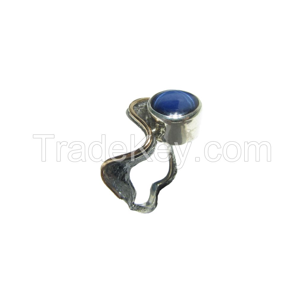 Star Sapphire Gemstone Silver Ring