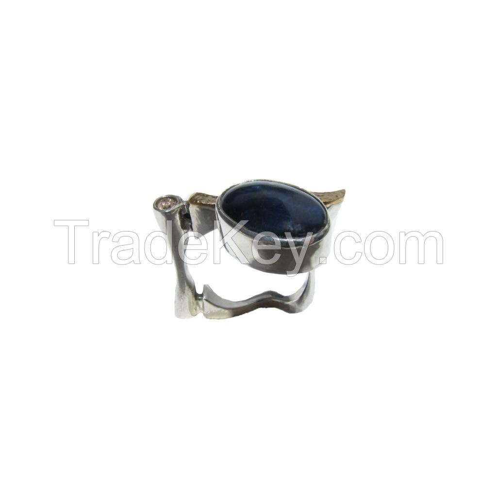 Kyanite Gemstone Silver Ring