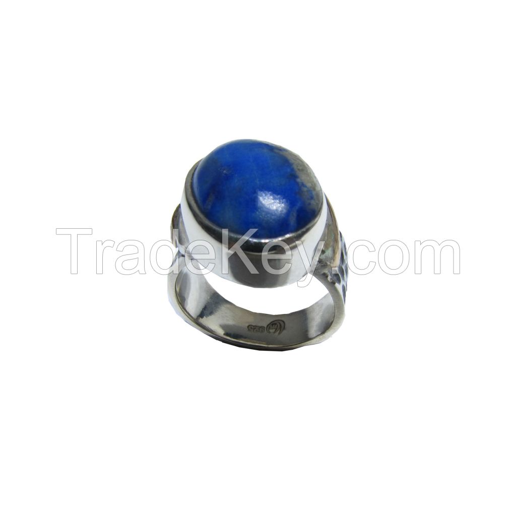 Lapis Gemstone Silver Ring