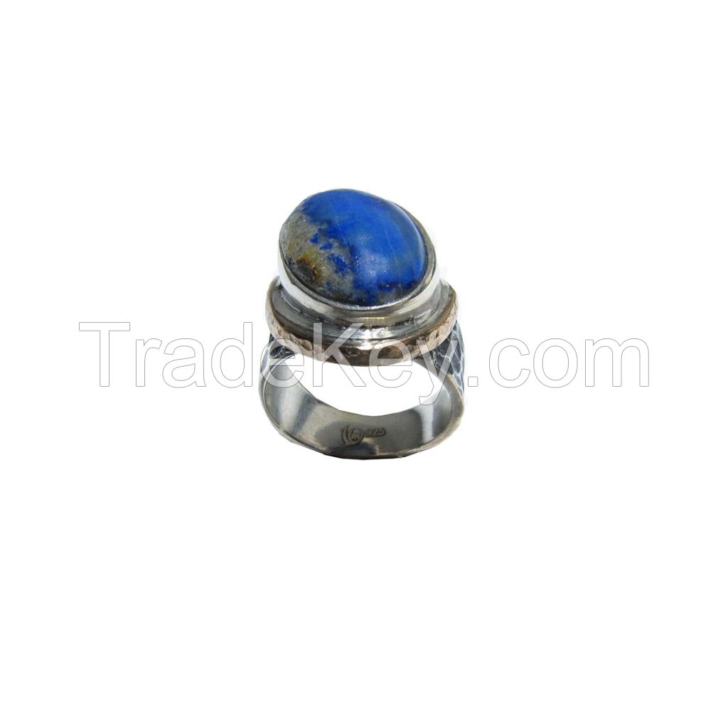 Lapis Gemstone Silver Ring