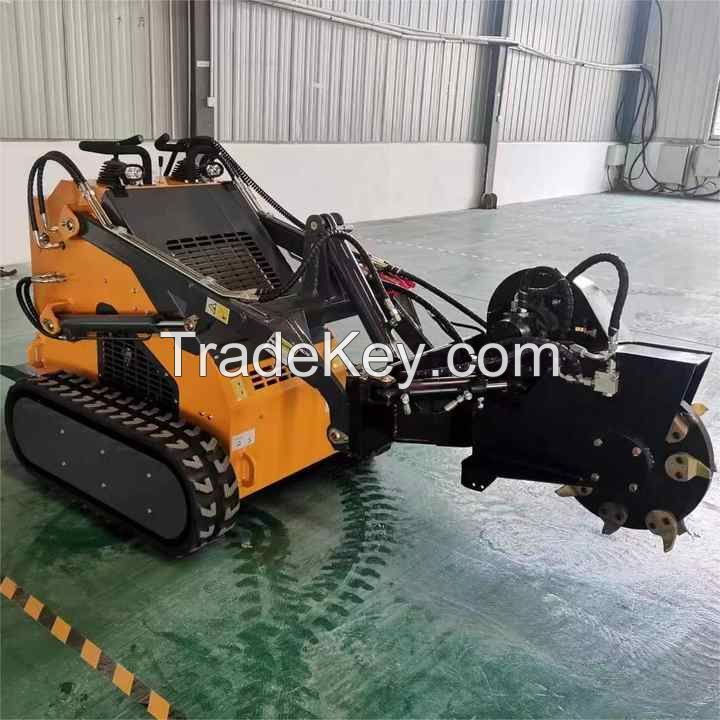 Euro 5 Small mini Skid steer loader 400KG 1 ton Mini Wheel Loader For Sale skid loaders Fast delivery