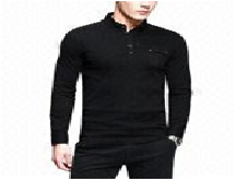 Men's Cowboy Lapel Long-sleeve T-shirt,ÃÂ 