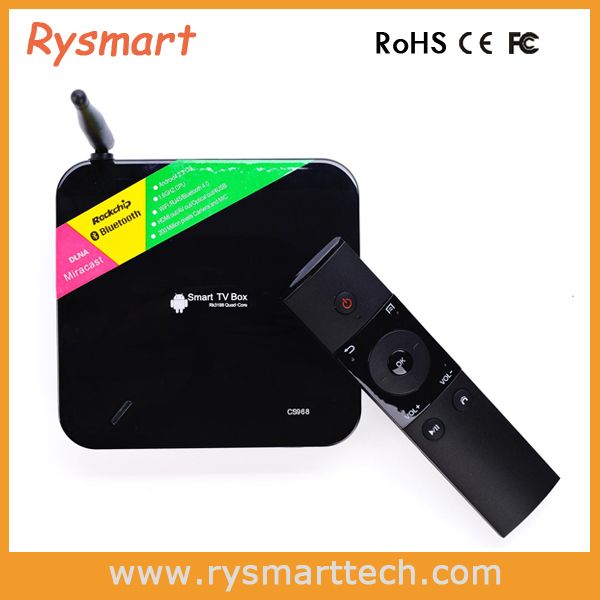 CS968 quad core Android 4.4 TV box Bulit-in Camera Bluetooth MIC