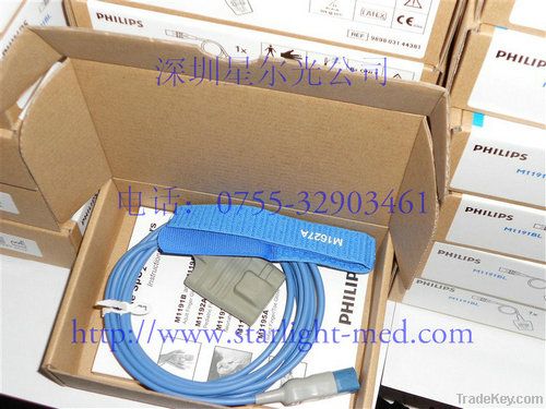 HP M1191A Adult silicone soft tip spo2 sensor