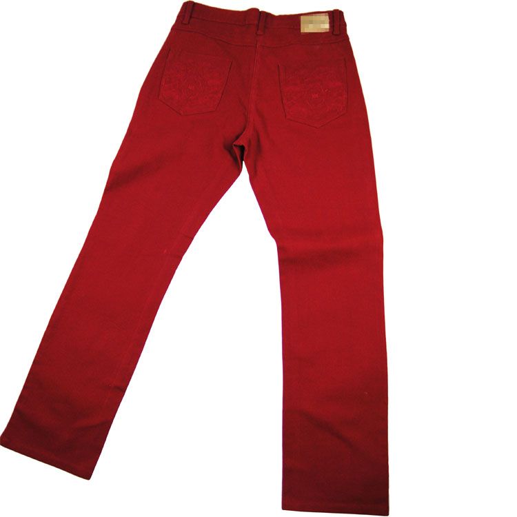 Special styles OEM men&#039;s jeans with nice colorful fabric