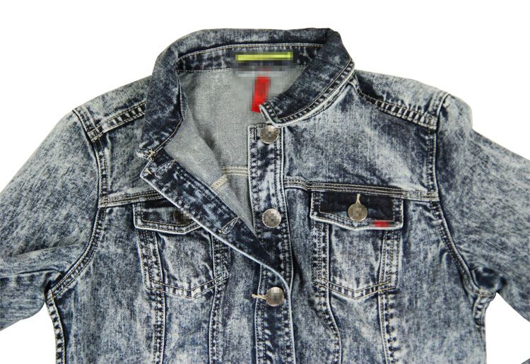 Latest High quality OEM women&#039;s denim jacket with nice washed