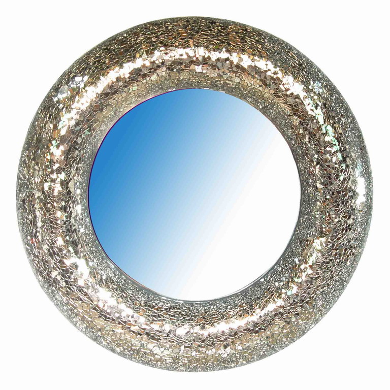 Cracked Glass Mosaic Mirror