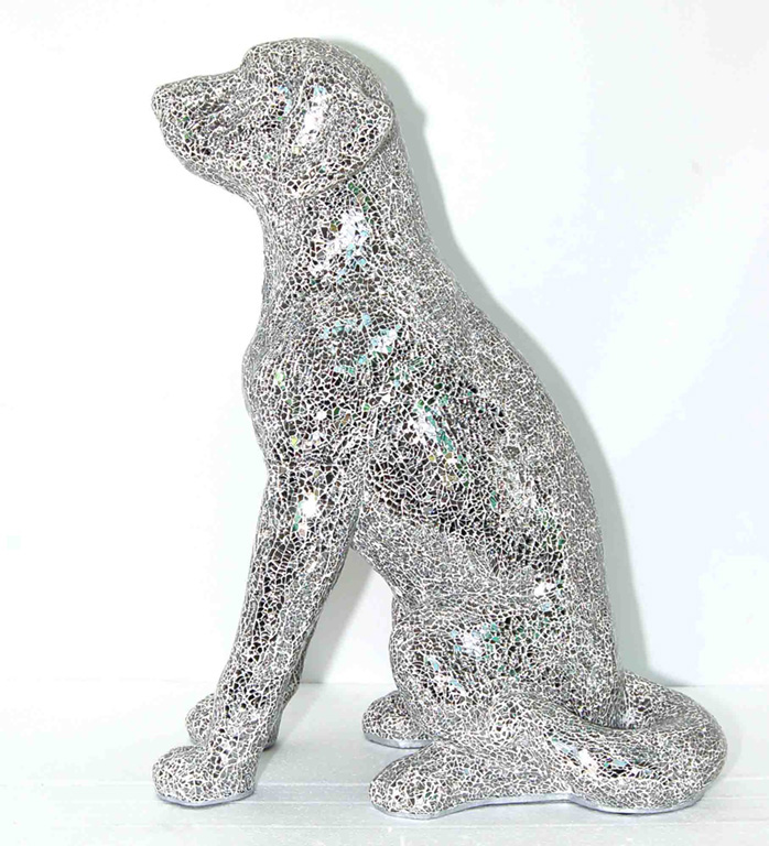 Resinic Mosaic Dog Sculpture