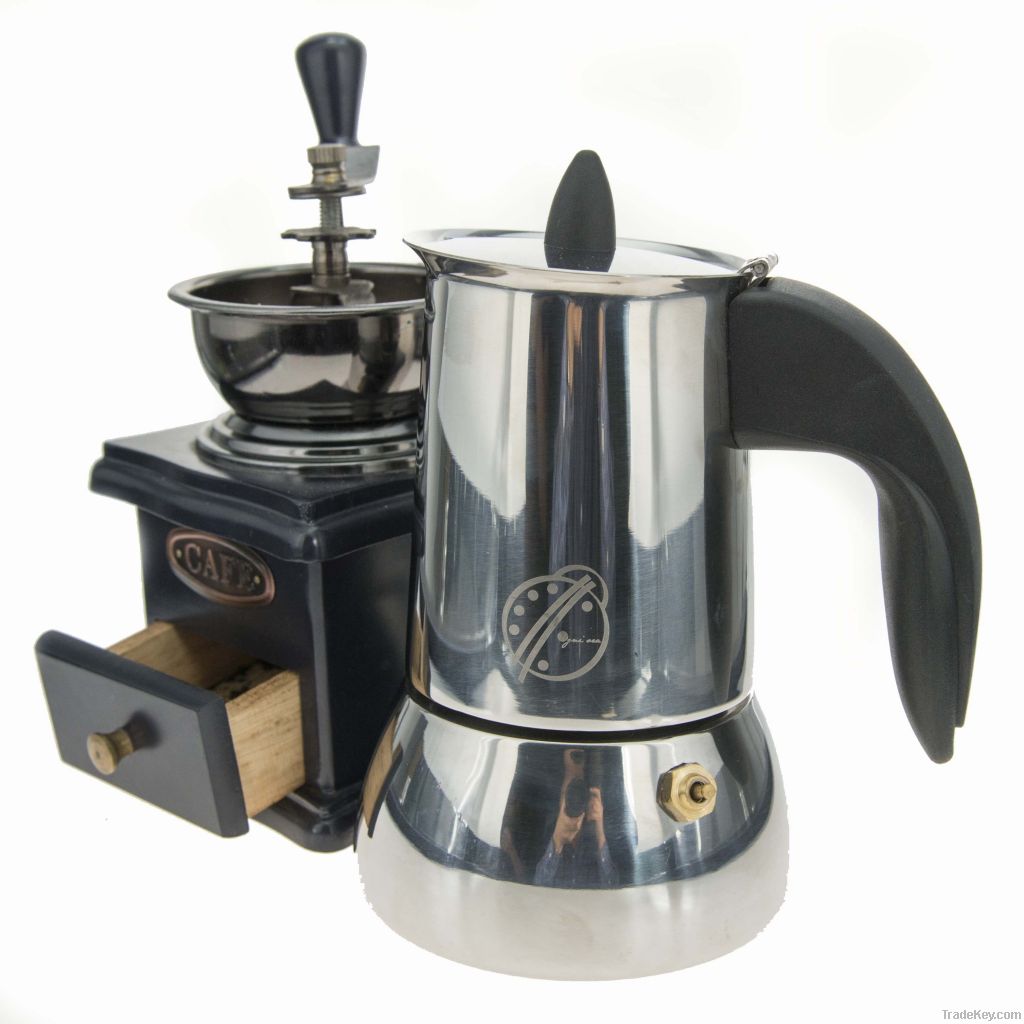 2/4/6/9 Cups Stainless Steel Electric Italian Coffee Maker