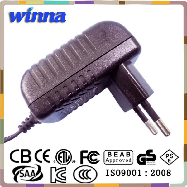 2014 hot sale 9W US wall mount type Horizontal type power adapter