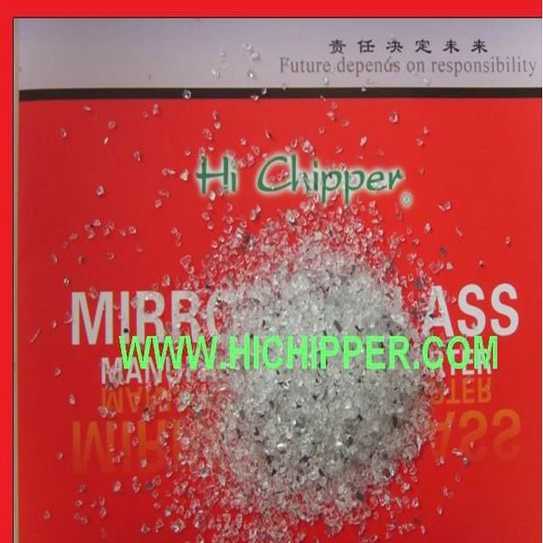 Crushed  decorative clear Glass Mirror aggregate