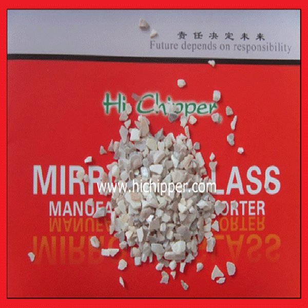 Crushed  decorative clear Glass Mirror aggregate