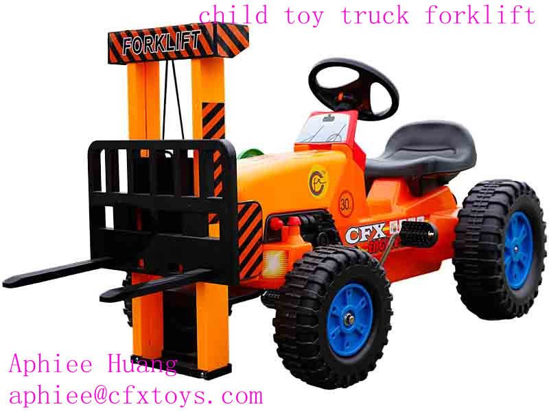 child toy ride on car forklift crane