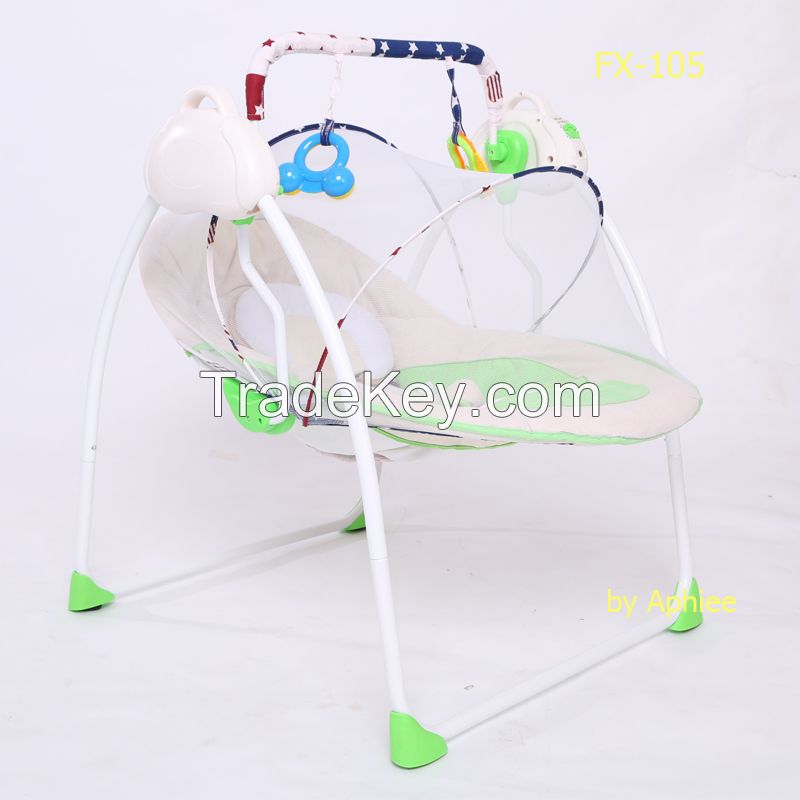 Wholesale electric baby swing chair muscial baby rocker rc baby bouncer canopy baby cradle