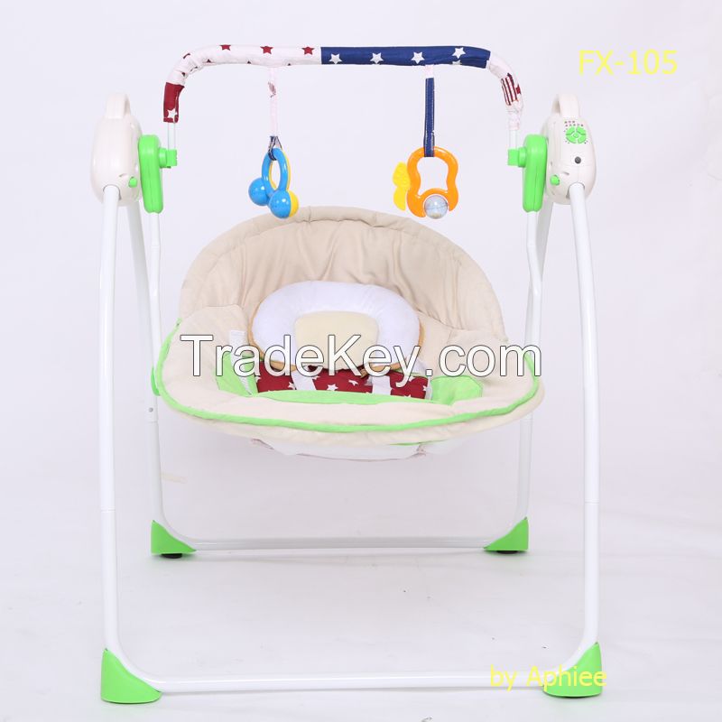 Wholesale electric baby swing chair muscial baby rocker rc baby bouncer canopy baby cradle