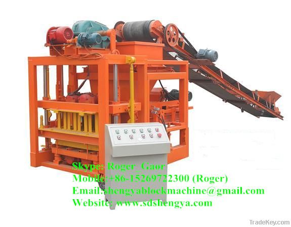 qt4-26 concrete hollow block making machine