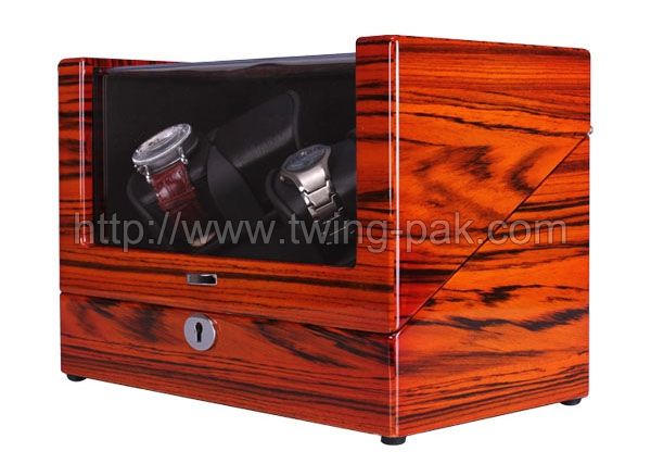 (WW-8117N) High-end finished handmade wooden best watch winder parts with acrylic window supplier in China