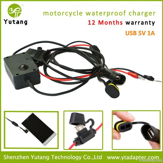 2014 cell phone charger for motorcycle waterproof usb phone charger