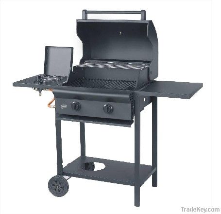 MasterForge 3 Burner Liquid Propane Gas Grill with Side Burner