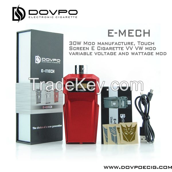 Dovpo E-MECH 2*18650 Transformer Touch Screen Box Mod Vaporizer Original Factory