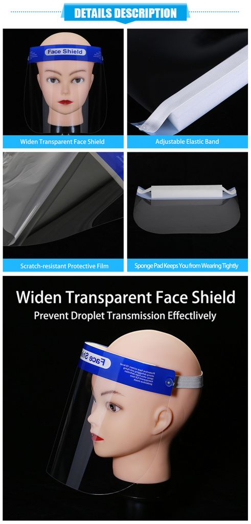 Disposable Transparent Protective Face Shield