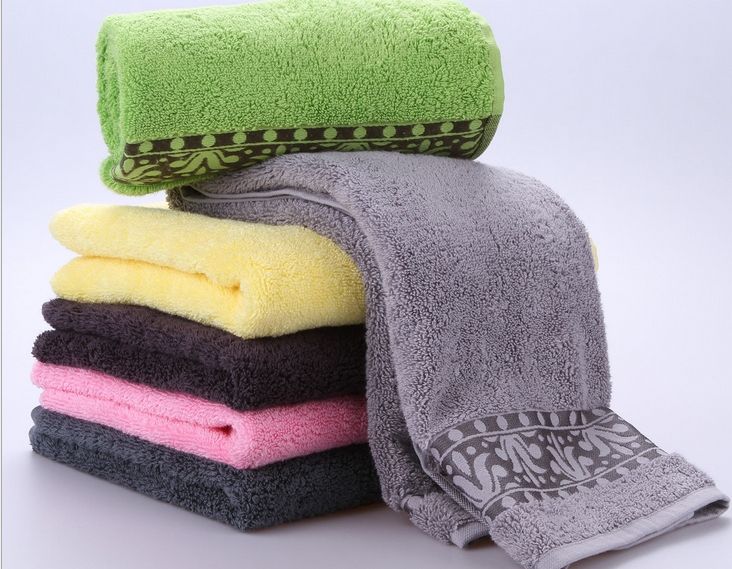 quality customized 100% cotton terry bath towel