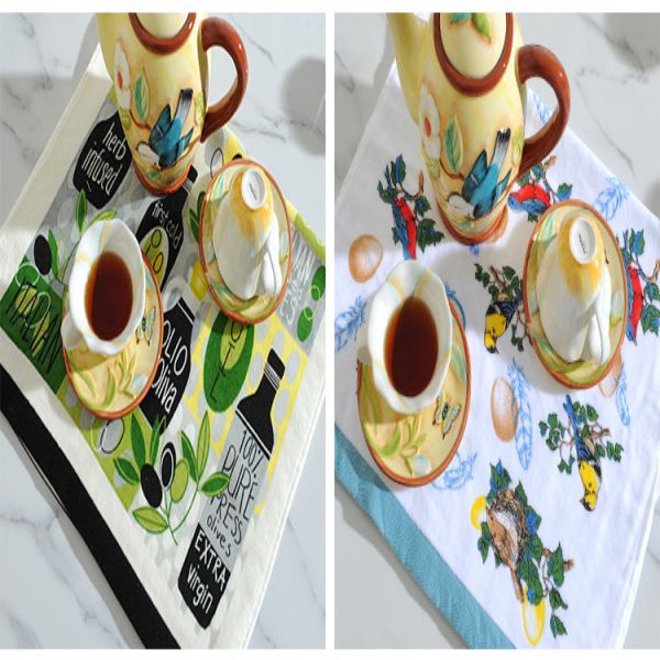 wholesale high quality 100% cotton velvet kitchen/tea towel