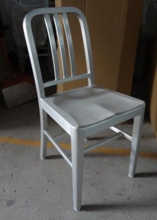 Navy aluminum  chair