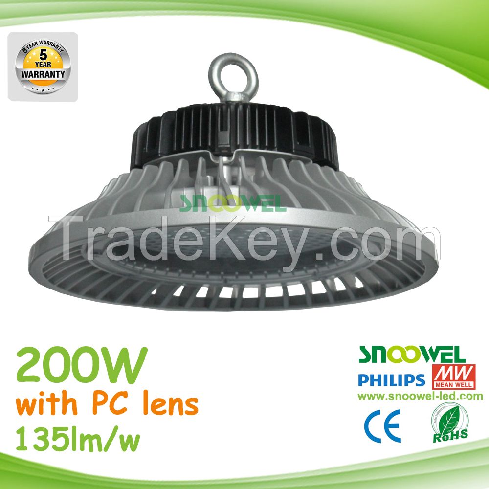 High brightness 100W 145lm/w New design UFO LED high bay light