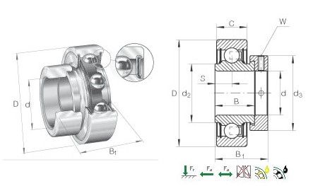 FAG UCP 211 With Block Insert Ball Bearings