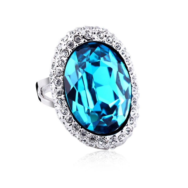 Hot Sale Rhodium Plated Crystal Ring made with Austrian Crystals