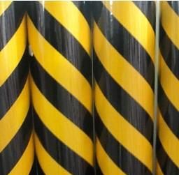 BLK/YLW reflective tape state grid slant stripe reflective sheeting, self adhesive reflective tape, reflective film