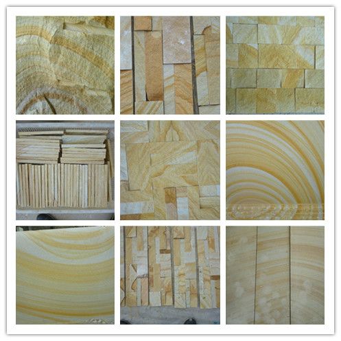 yellow sandstone factory tiles from China 