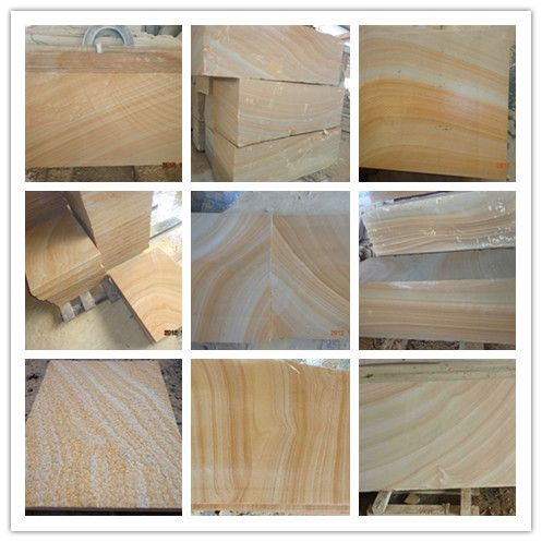 yellow sandstone factory tiles from China 